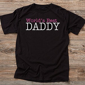 Daddy Personalized Hanes Adult ComfortWash T-Shirt
