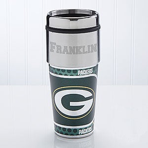 Green Bay Packers Personalized NFL Football Travel Mugs