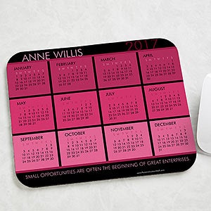 It's a Date! Personalized Calendar & Quote Mouse Pad