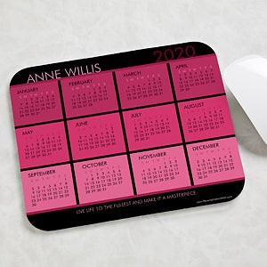Personalized Calendar Mouse Pads - It's A Date