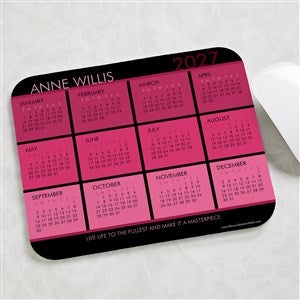 Personalized Calendar Mouse Pads - It