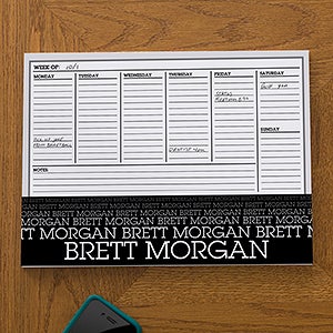 Optic Name Personalized Calendar Desk Pad-Small