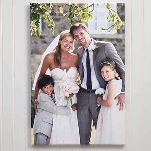 Custom Photo Canvas Print - Wedding Memories - 1316