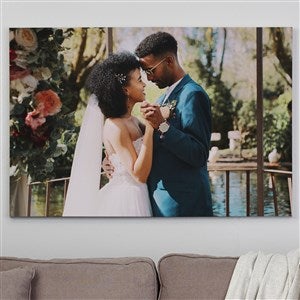 Custom Photo Canvas Print - Wedding Memories - 28x42