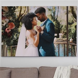 Custom Photo Canvas Print - Wedding Memories - 32x48