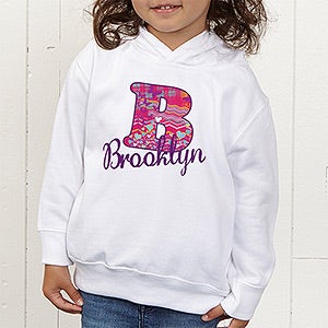 Her Name Personalized Toddler Hooded Sweatshirt
