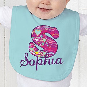 Personalized Baby Bib - Girl's Name