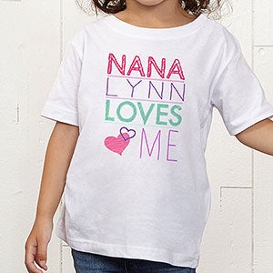 Personalized Toddler T-Shirt - Somebody Loves Me - Toddler 4T - Royal Blue