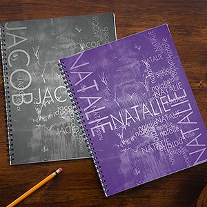 Hidden Name Personalized Large Notebooks-Set of 2