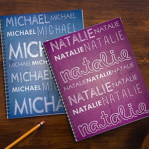 My Name Personalized Large Notebooks-Set of 2