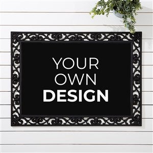 Design Your Own Personalized 18x27 Doormat - Black