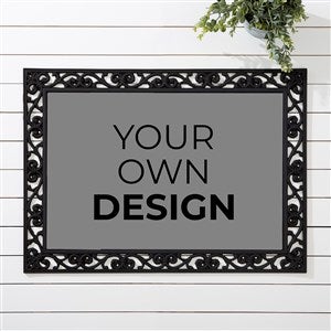 Design Your Own Personalized 18" x 27" Doormat- Grey - #13289-Grey