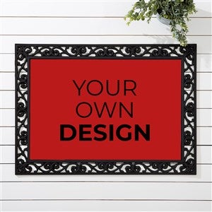 Design Your Own Personalized 18x27 Doormat - Burgundy