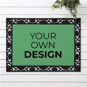 Design Your Own Personalized 18x27 Doormat - Sage Green