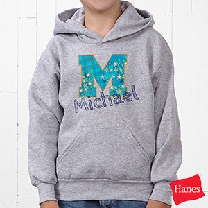 His Name Personalized Youth Hooded Sweatshirt