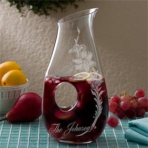 Luigi Bormioli® Wild Flower Deep Etched Carafe