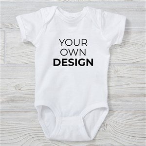 Design Your Own Personalized Baby Bodysuit - White