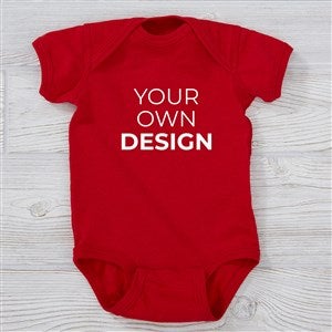 Design Your Own Personalized Baby Bodysuit - Red