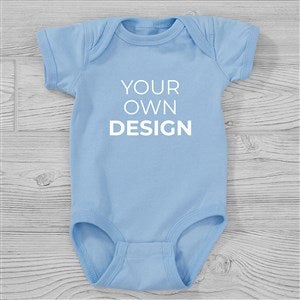 Design Your Own Personalized Baby Bodysuit - Light Blue