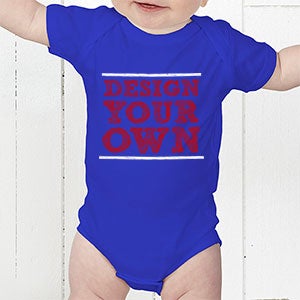 Design Your Own Personalized Baby Bodysuit- Royal Blue