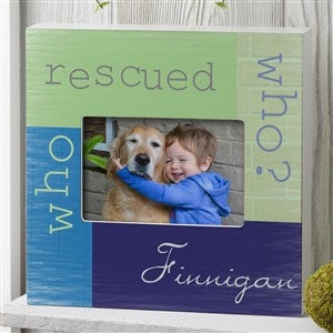 Adopted Pet Personalized Picture Frame 4x6 Box