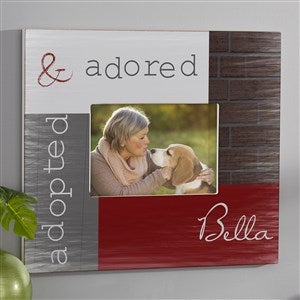 Adopted Pet Personalized Picture Frame 5x7 Wall