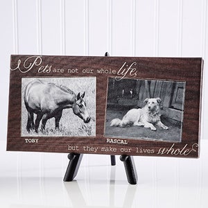 My Pets Personalized Canvas Print-2 Photos- 5 1/2 x 11
