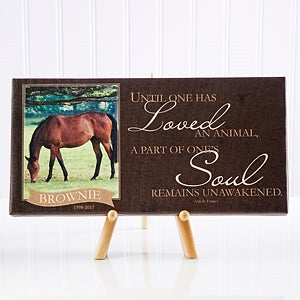 Love of a Pet Memorial Photo Canvas Print- 5 1/2 x 11