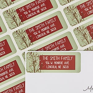 Holiday Peace Return Address Labels