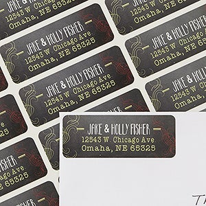 Chalkboard Greetings Return Address Labels