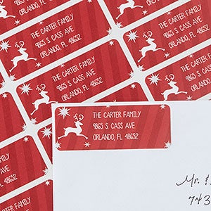 Classic Reindeer Return Address Labels