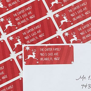 Classic Reindeer Return Address Labels