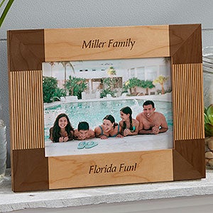 Personalized 5x7 Wood Picture Frame - Create Your Own Design