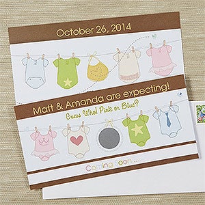 We Are Expecting Scratch-Off Baby Announcement