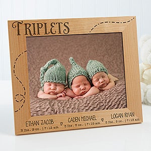 Triplet Love Personalized Frame- 8 x 10