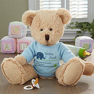New Arrival Personalized Baby Teddy Bear- Blue