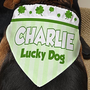 Personalized Dog Bandanas   Four Leaf Clovers