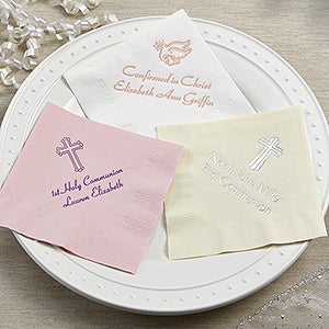 Holy Day Personalized Napkins - Beverage Size