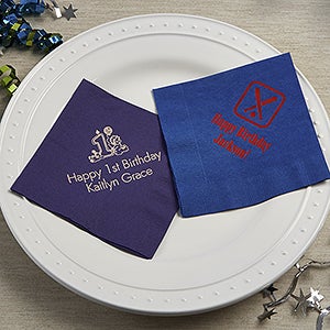 Kids Birthday Napkins - Luncheon Size