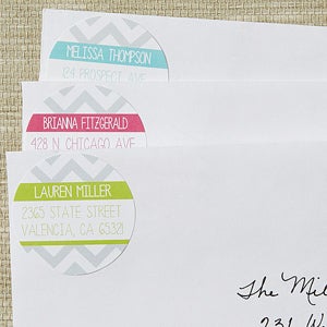 Chevron Personalized Address Labels