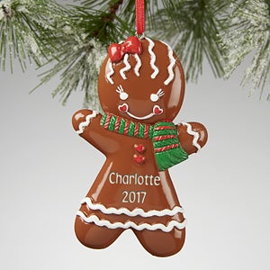 Gingerbread Girl© Personalized Ornament