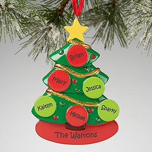 Family Christmas Tree© Personalized Ornament
