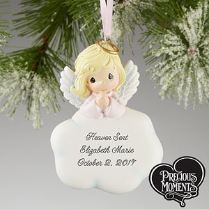 Heaven Sent Precious Moments® Personalized Ornament- Girl