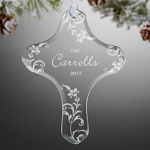 God Bless Family Cross Ornament