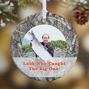 1-Sided Camouflage Photo Personalized Ornament