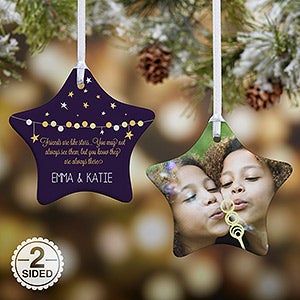 2-Sided Friends Are Like Stars...Personalized Ornament