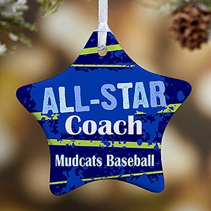 1-Sided All-Star Personalized Ornament