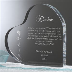 Personalized Romantic Heart Keepsake Gift - Your Love Letter - 13863