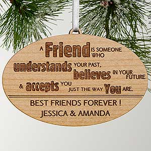 Forever Friend Personalized Ornament