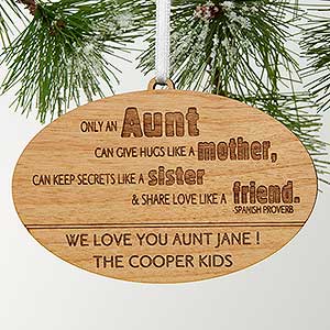 Special Aunt Personalized Ornament